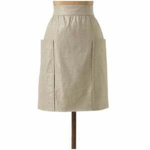 Anthropologie x Cartonnier Shimmer Linen Casetta Skirt
